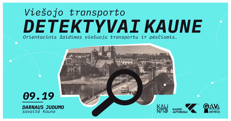 Read more about the article Kviečiame į orientacinį žaidimą „Viešojo transporto detektyvai Kaune“